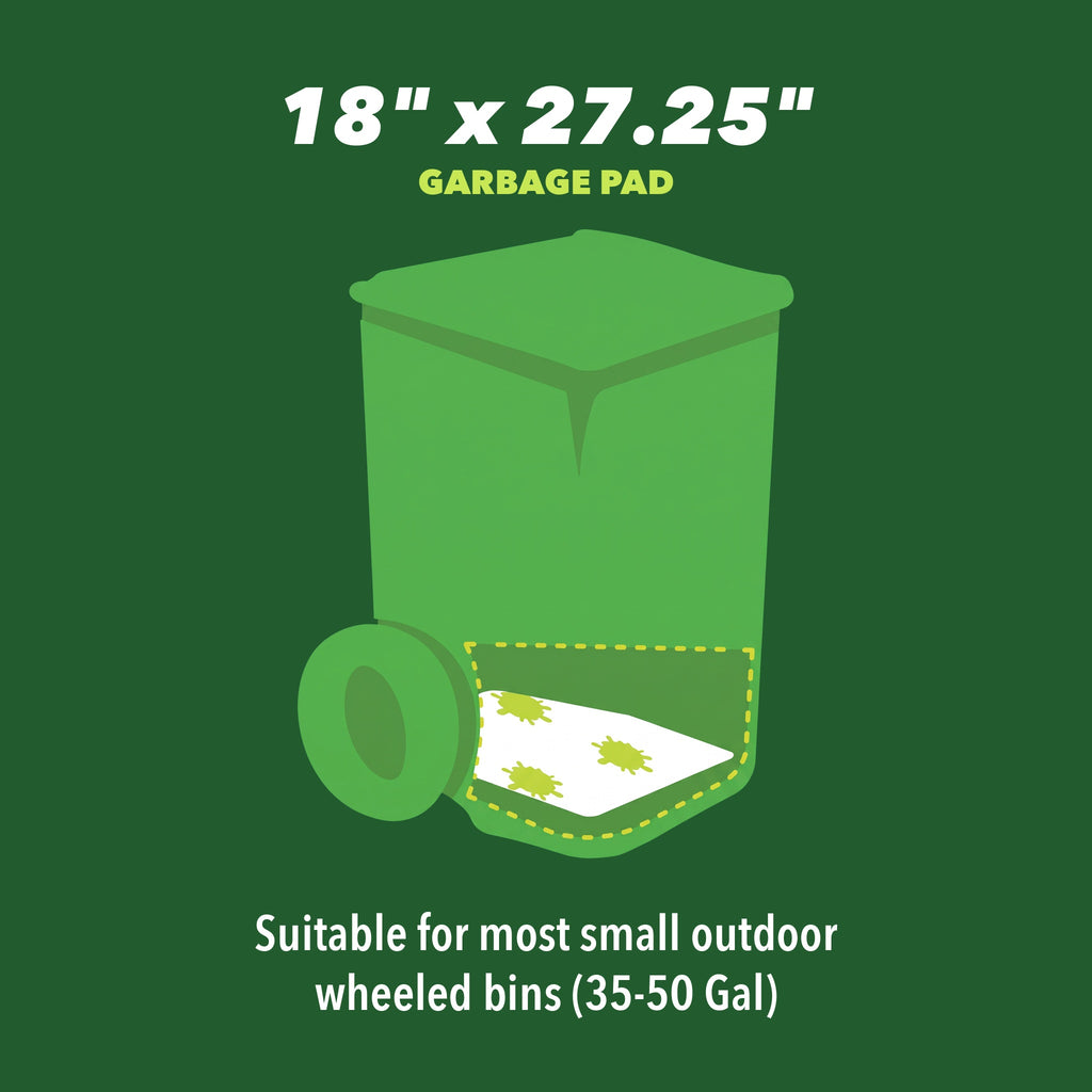 Garbage Pads (Wheeled) Outdoor Trash Can Absorbent - Small