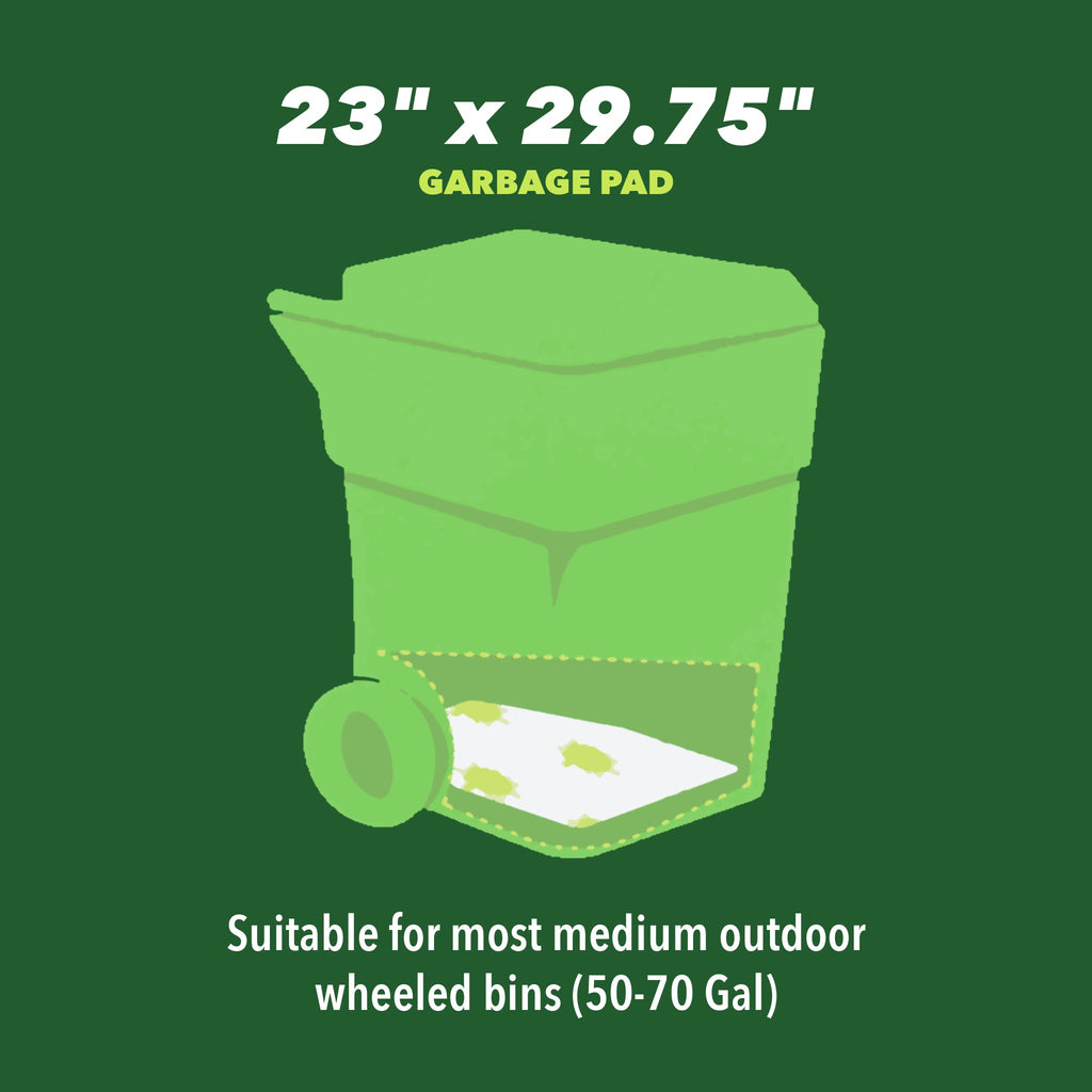 Garbage Pads (Wheeled) Outdoor Trash Can Absorbent - Medium