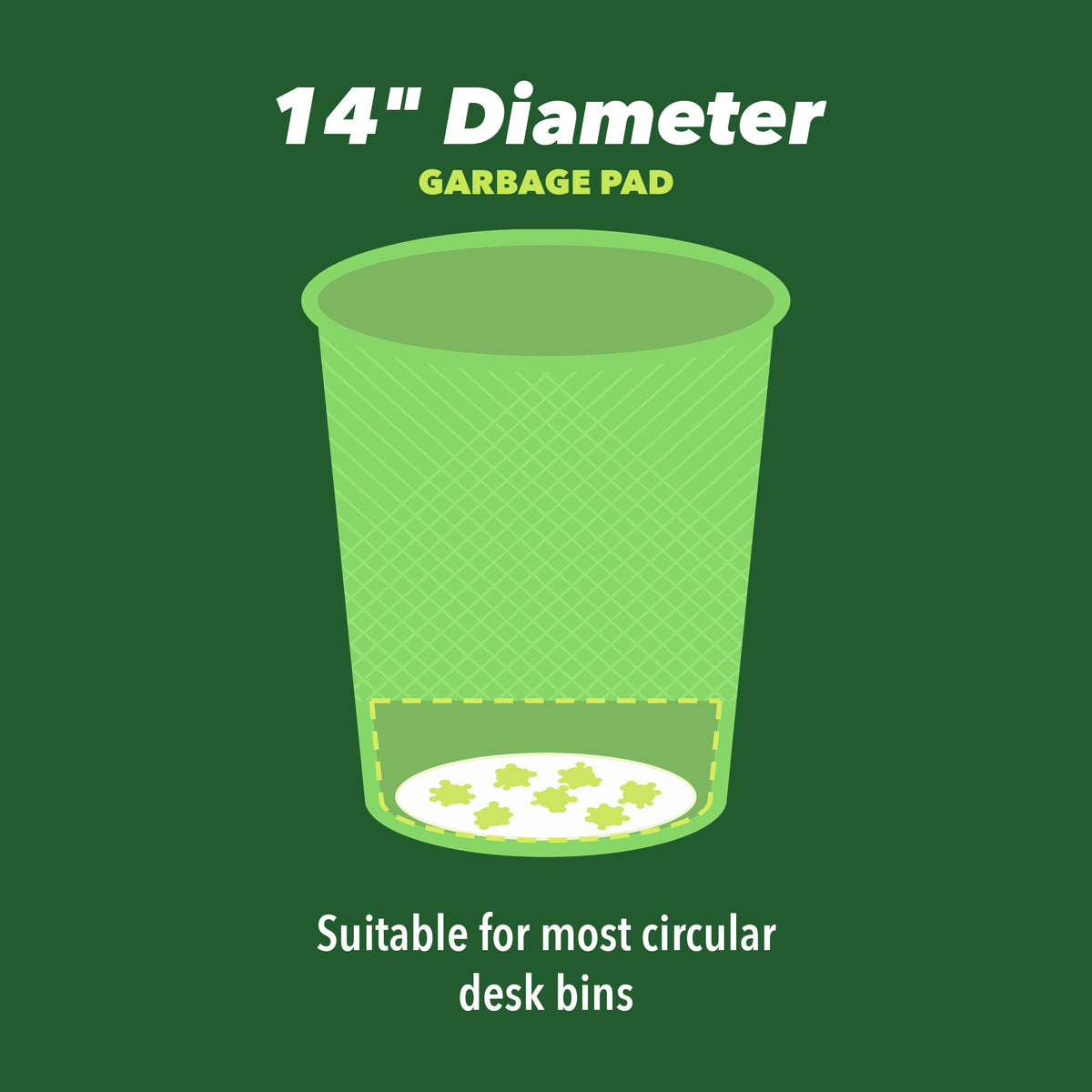 Garbage Pads (Circle) Indoor Trash Can Absorbent - Small